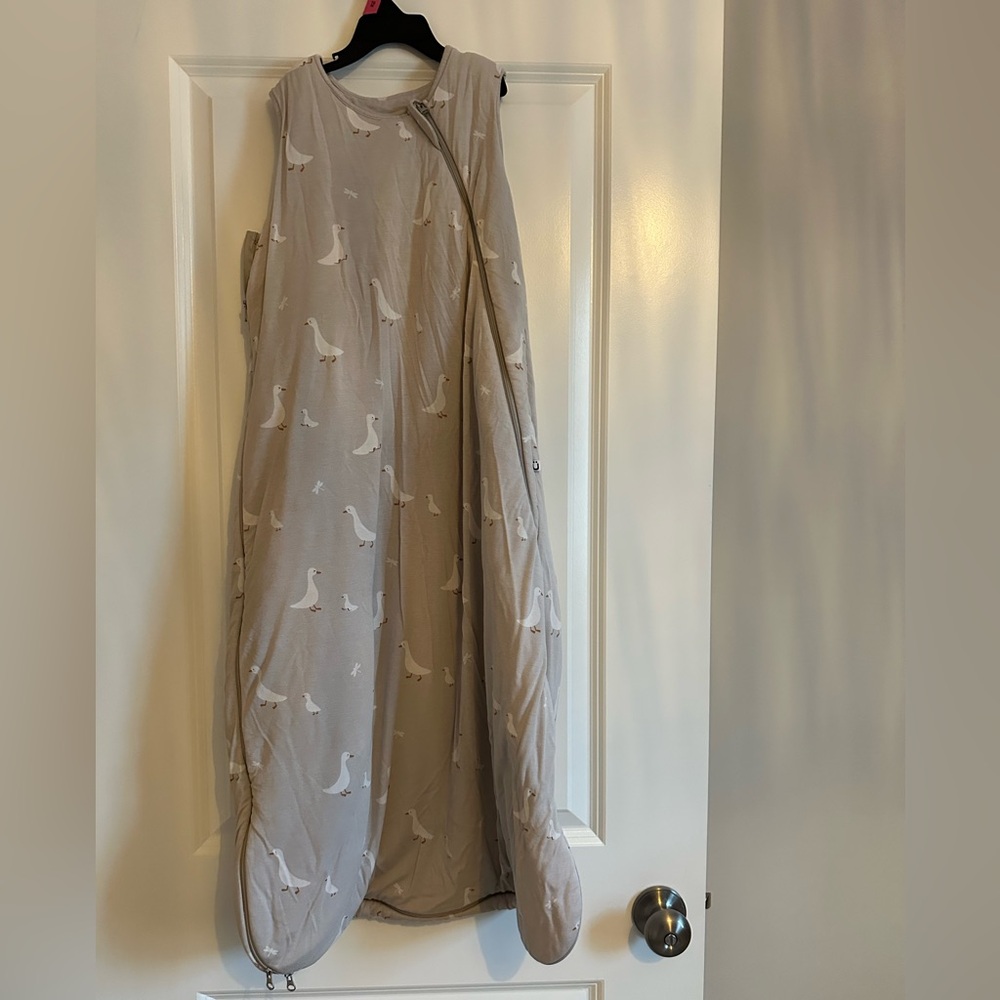 Gray Goose Print Sleep Sack Bamboo Viscose